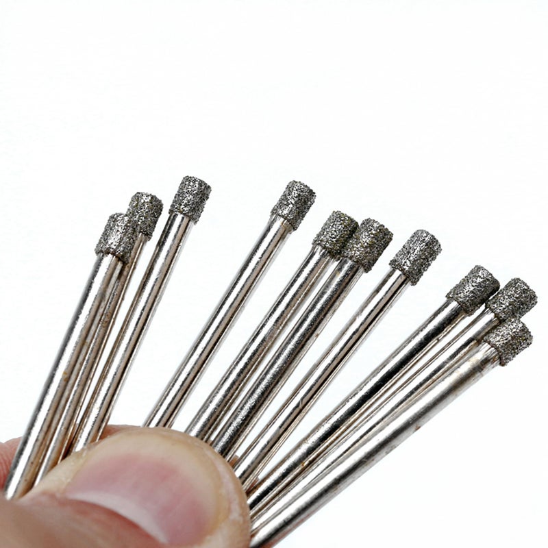 Jingling بت الحفر الماسي JINGLING 3 مم، بتات الحفر الماسي 1/8"، بت الحفر الزجاجي، أدوات بتات ثقب مغطاة لقطع الحجر، عبوة من 20 قطعة - Image 4